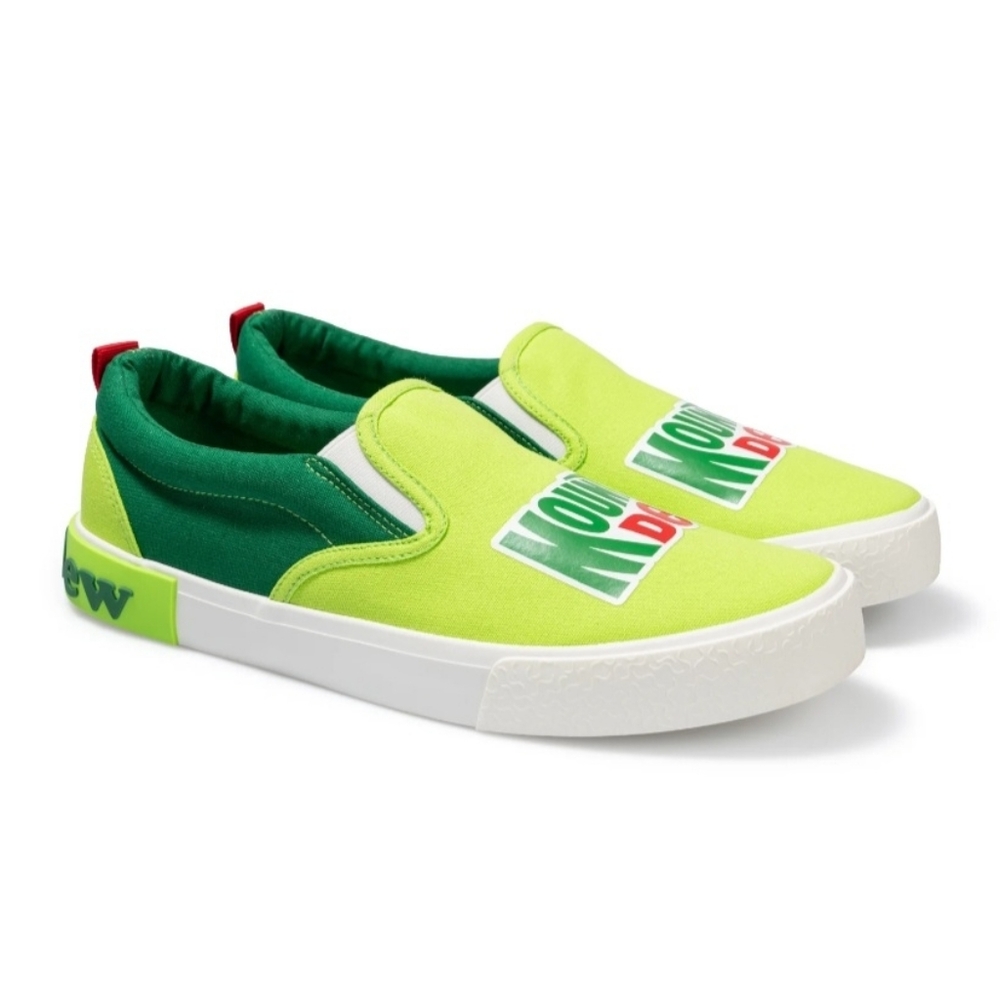 Ground up mountain dew slip on Sneakers